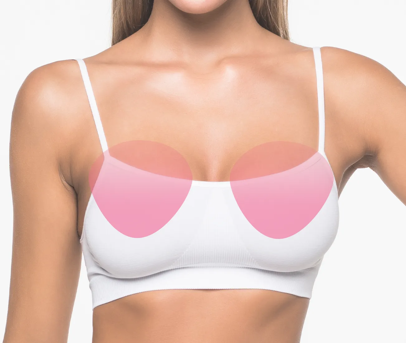 胸が垂れているような印象の場合