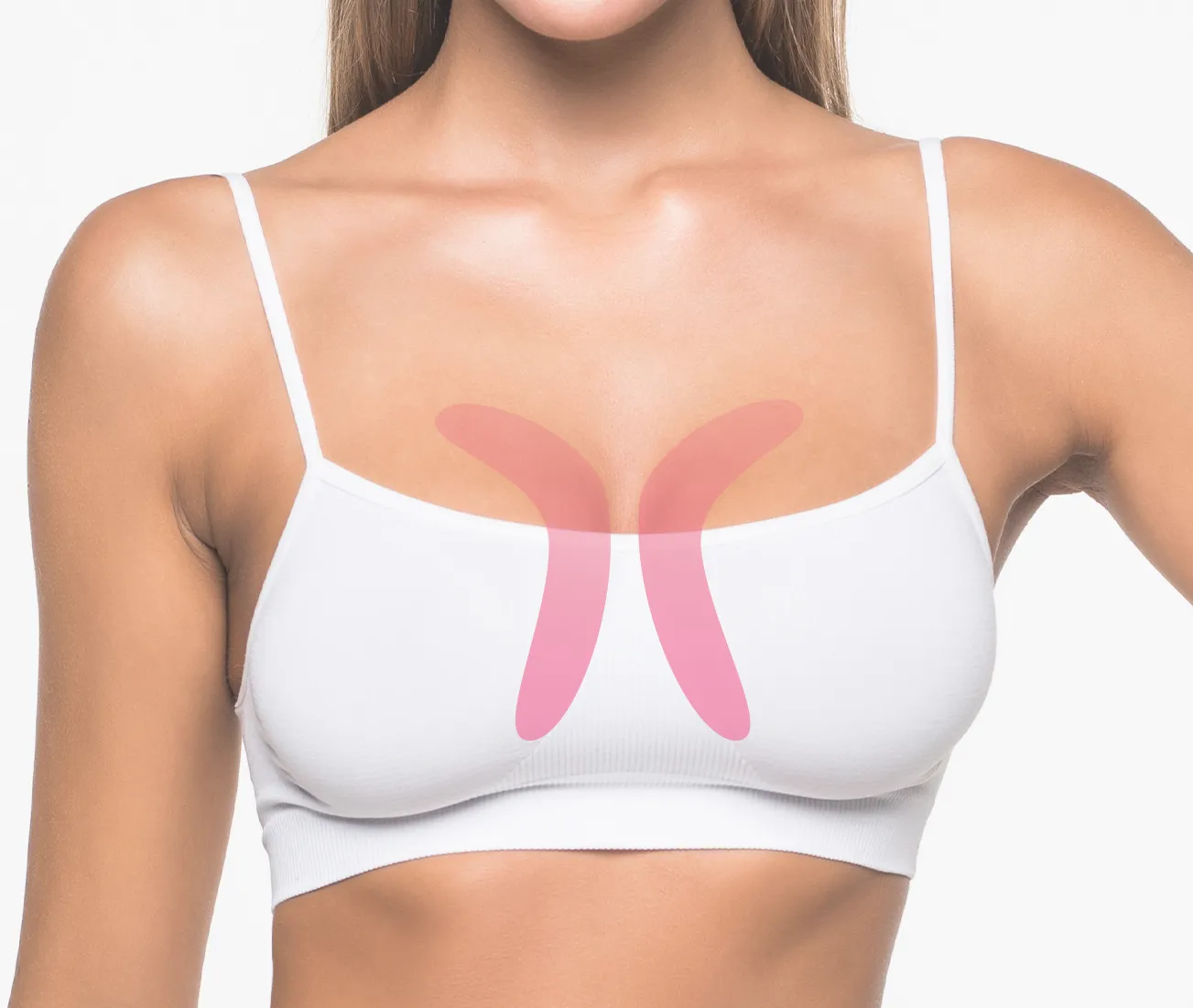 谷間を形成したい場合