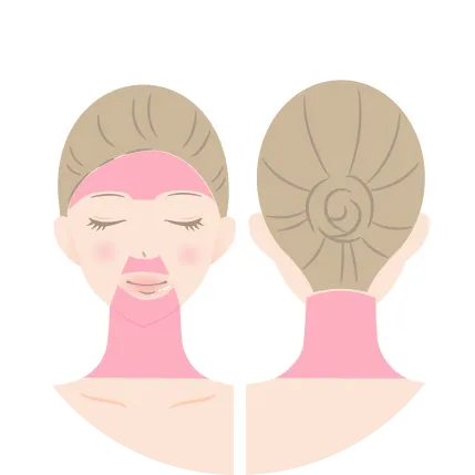 顔Sパーツを示すイラスト