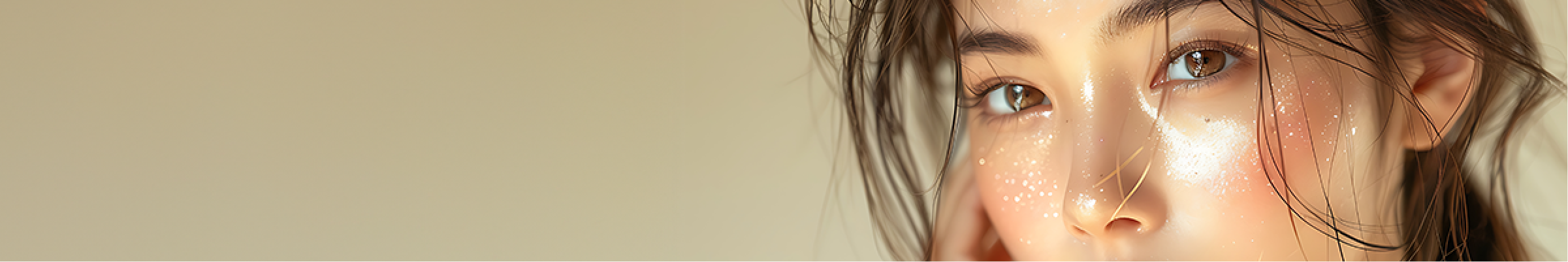 女性の顔が映った写真